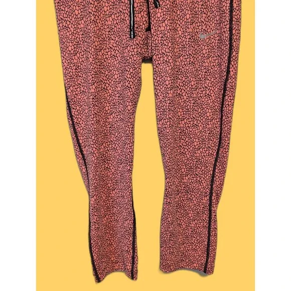 Nike Dri Fit Womens Pink Printed Relay Capri Leggings Size Small New Without Tag - Picture 3 of 10